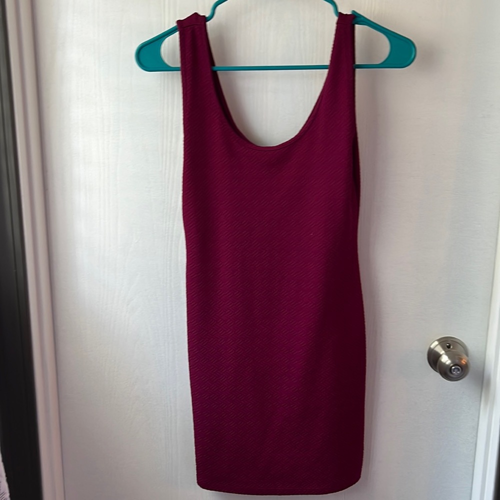Maroon body con dress